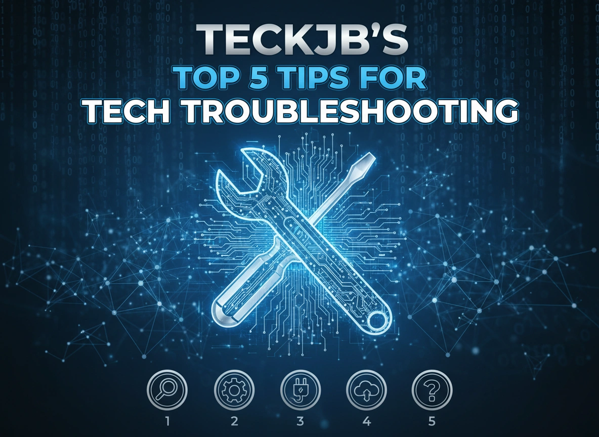 Teckjb’s Top 5 Tips for Tech Troubleshooting
